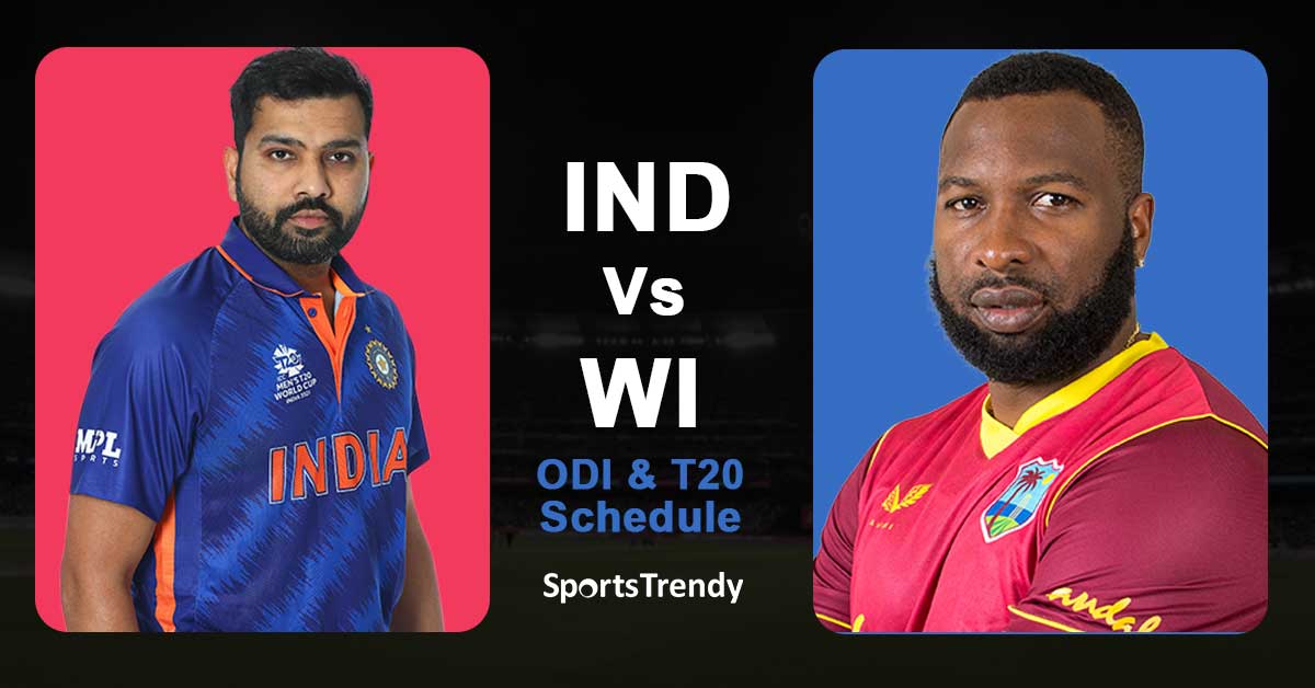 India vs west Indies 2022 schedule