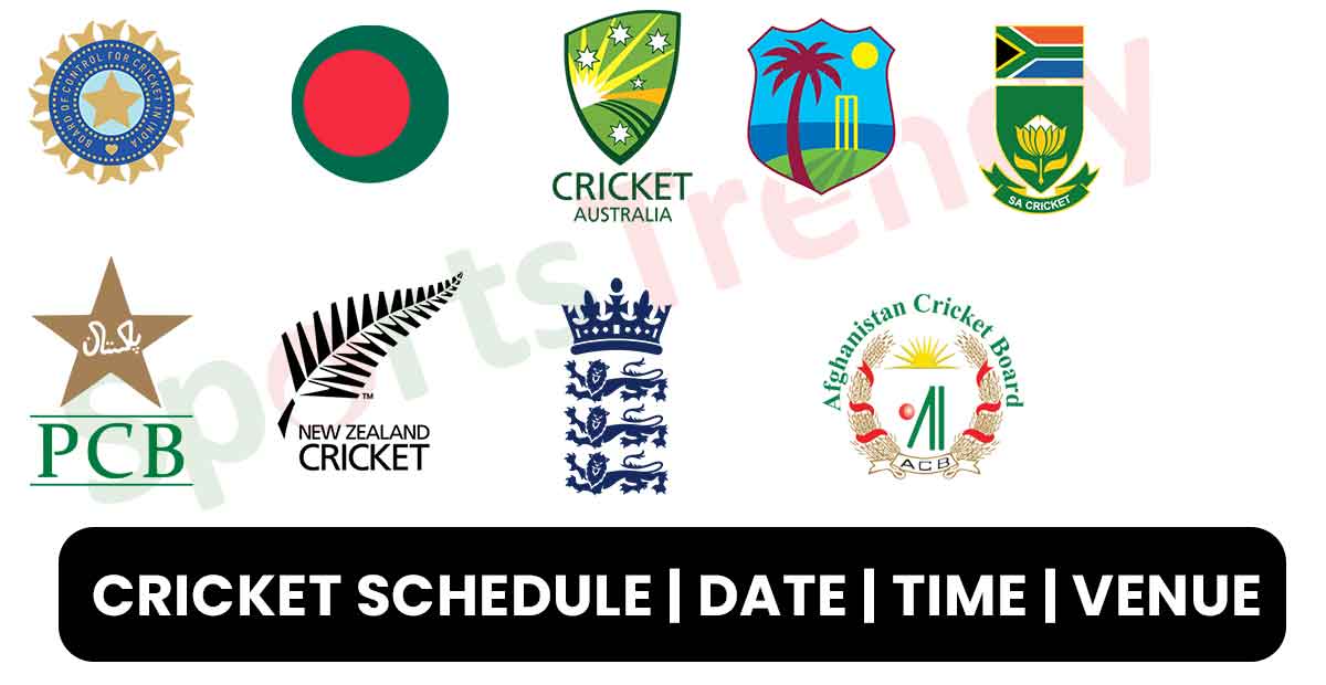 upcoming cricket schedule